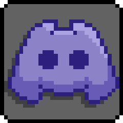 Discord logo in a pixel-art style
